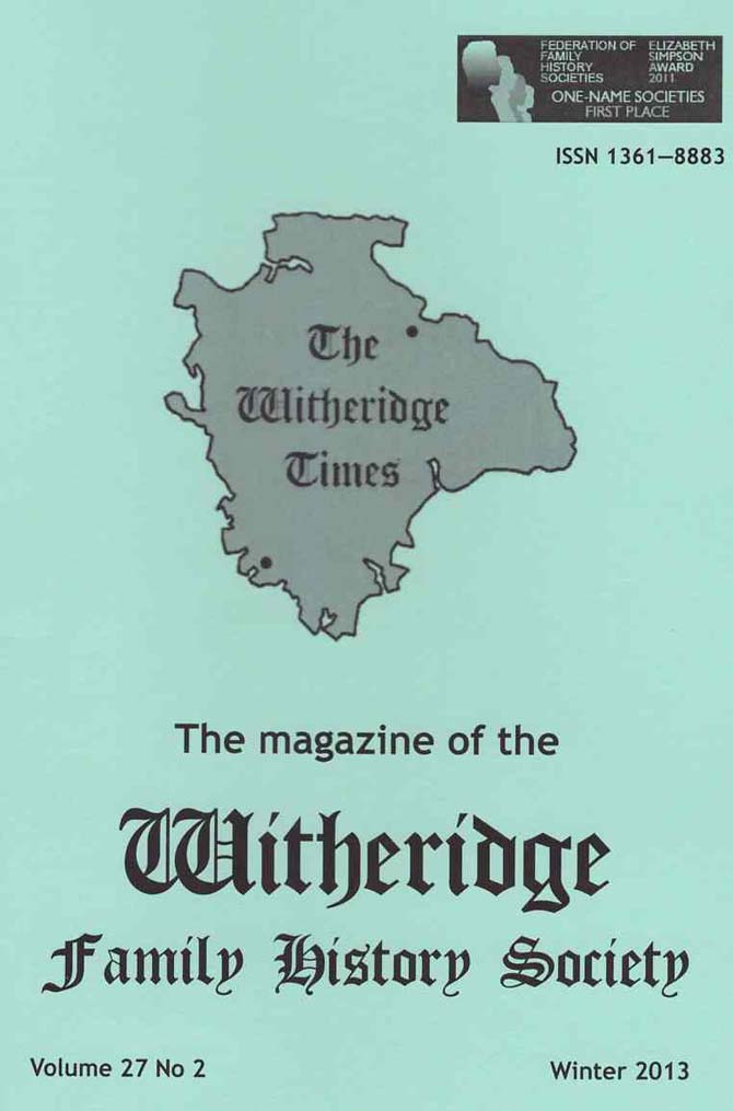 Front Page of the Witheridge Times