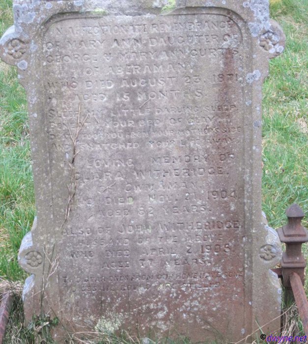 1-Witheridge-Grave--Aberdare-Wales